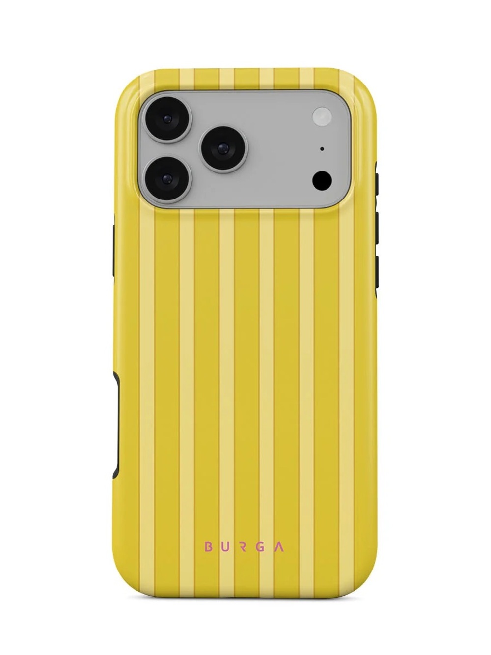 NWT BURGA Yellow Stripe Protective Phone Case for iphone 17 pro max